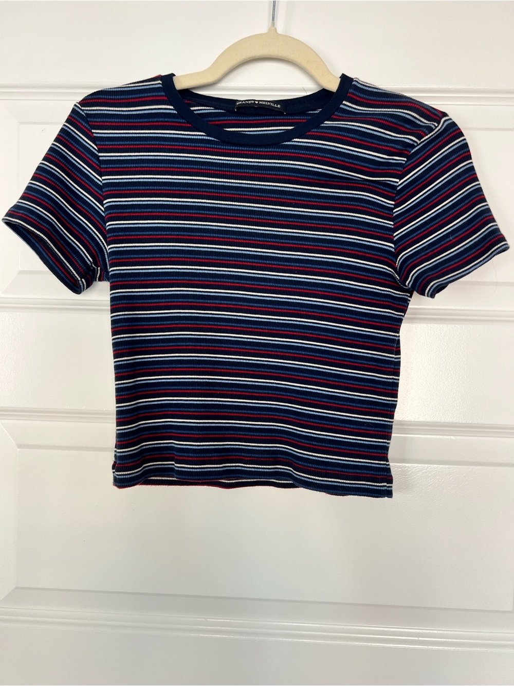 Brandy Melville Short Sleeve Crop Top